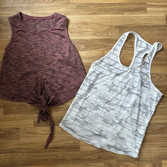 ZYIA Tops - (LOT OF 2) Zyia Active Womens Tank Tops Size M Athleisure Gym Workout Sleeveless